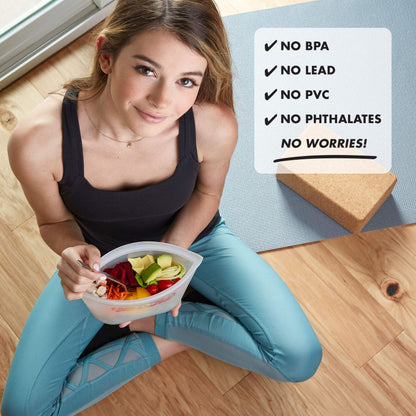 Zip Top Reusable Food Storage Bag: Platinum Silicone Sandwich Bag