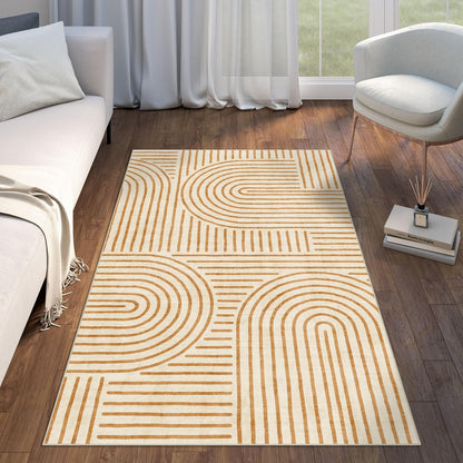 LUXRUG 6x9 OEKO-TEX Certified Modern Abstract Washable Rug