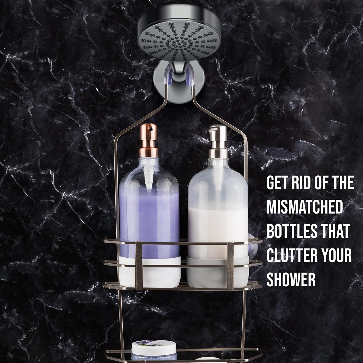 Kitchentoolz 32 oz Glass Pump Bottle with Stainless Steel Pump