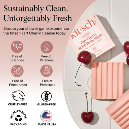 Plastic-Free Sugar Body Scrub Bar, Vegan & Leaping Bunny – Kitsch