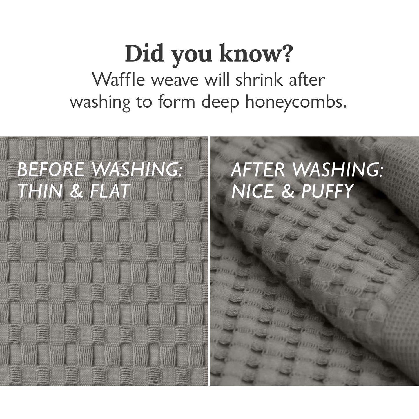 Gilden Tree Bathroom Mat: 100% Absorbent Cotton Waffle Weave