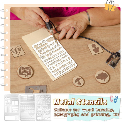 Stop Using Plastic: Metal Stencil Templates Made of Reusable Stainless Steel for Crafts