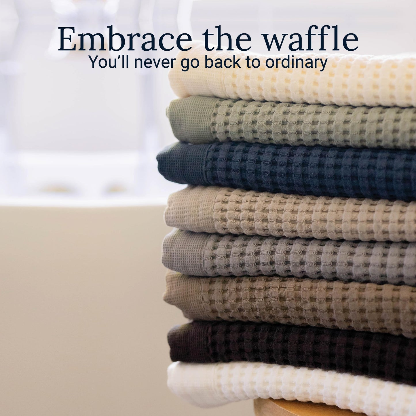 Gilden Tree Bathroom Mat: 100% Absorbent Cotton Waffle Weave