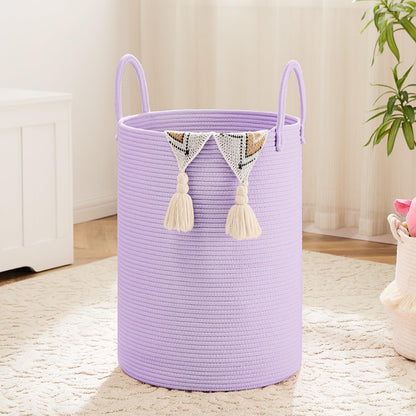 Artfeel 60L Handwoven Natural Cotton Rope Laundry Hamper