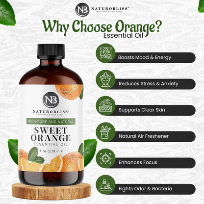 NaturoBliss 100% Pure Lemon Essential Oil: 4oz Value Size