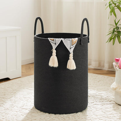 Artfeel 60L Handwoven Natural Cotton Rope Laundry Hamper
