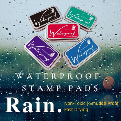 Non-Toxic Waterproof Ink Pads: Acid-Free Formula for Permanent Card Making and Crafts