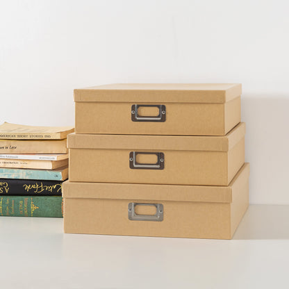 End Plastic Bins: Decorative Storage Boxes Made from Premium, Recyclable Kraft Paper
