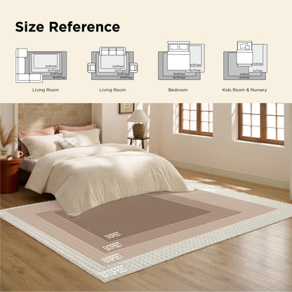 Bedsure OEKO-TEX Certified Machine Washable Faux Wool Area Rug