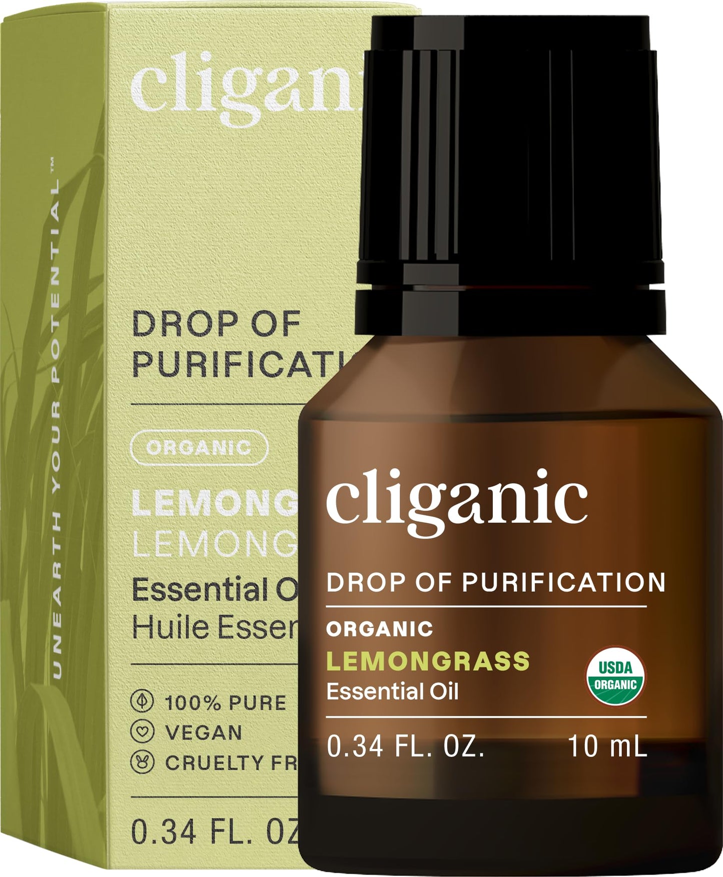 Cliganic USDA Organic Lemon Tea Tree Oil: 100% Pure & Natural