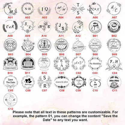 Personalized Wax Seal Stamp: Custom Design, Brass Head & Rosewood Handle That Replaces Disposable Stickers for a Lifetime