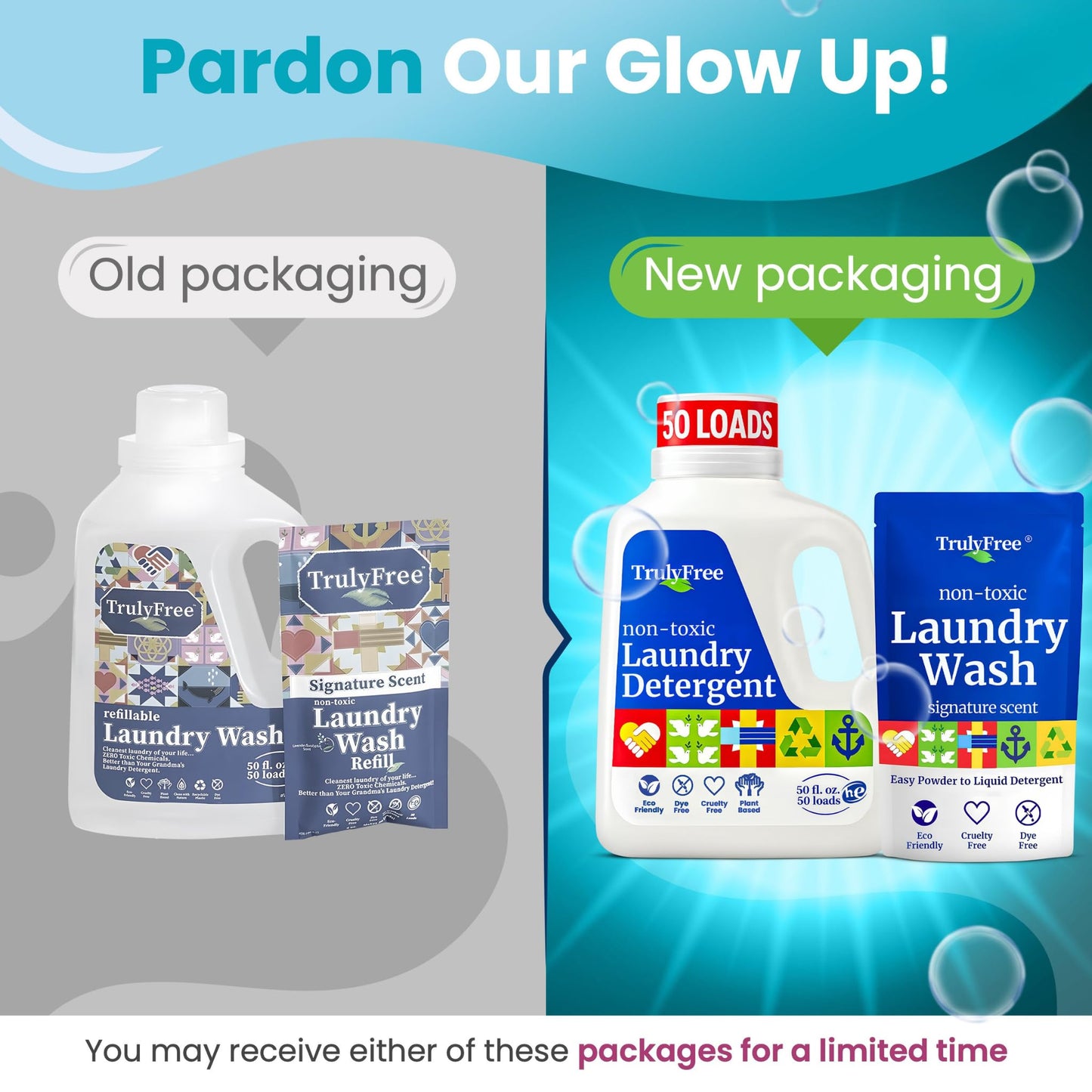Truly Free Plant-Based Refillable Laundry Wash for Sensitive Skin