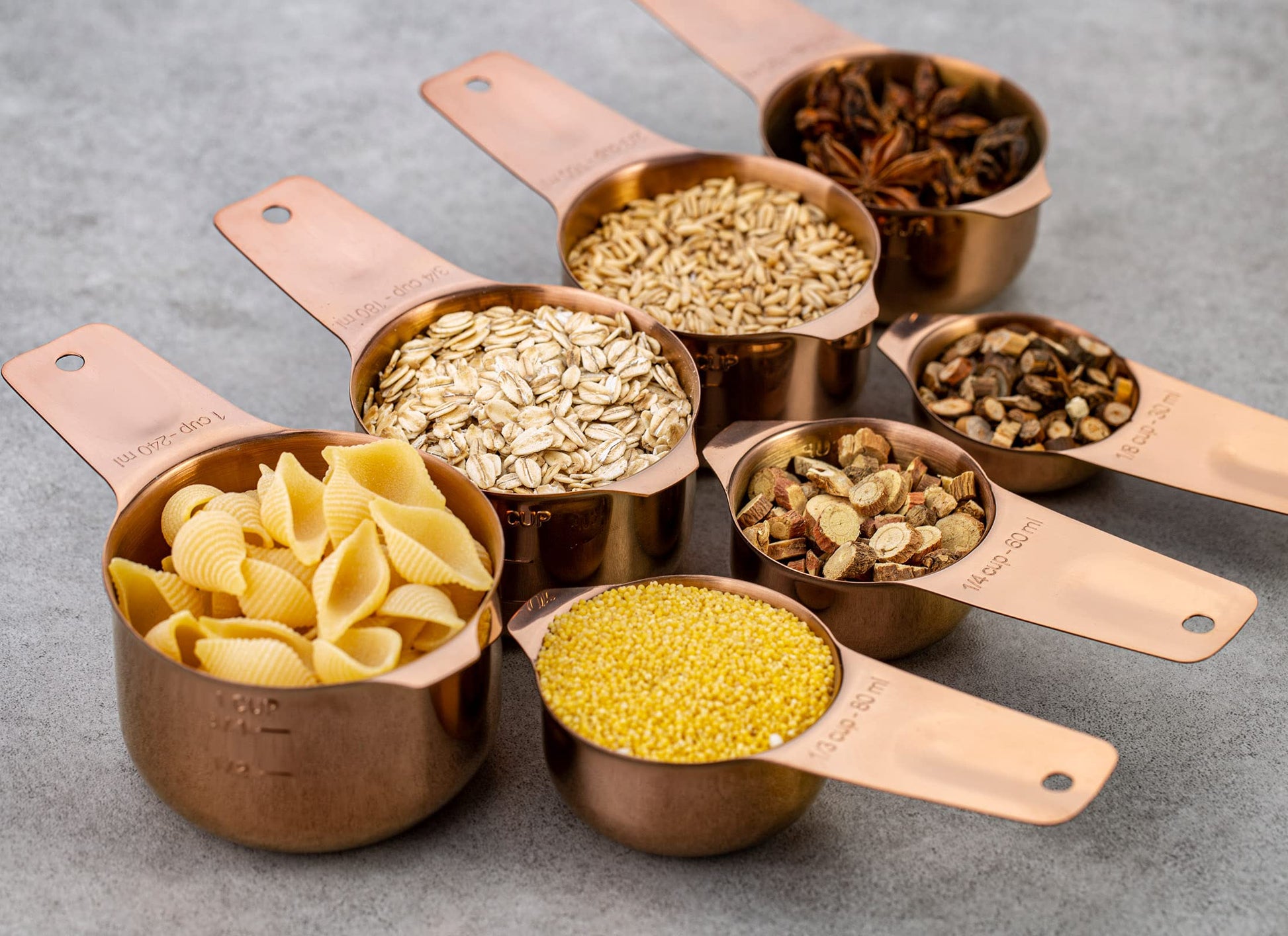 ALLWIN - HOUSEWARE: 13 - piece Measuring Cups and Spoons Set, 18/8 Stainless Steel, with Ring Connector - The Tribalist