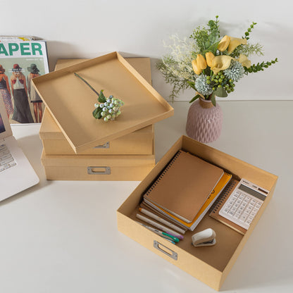 End Plastic Bins: Decorative Storage Boxes Made from Premium, Recyclable Kraft Paper