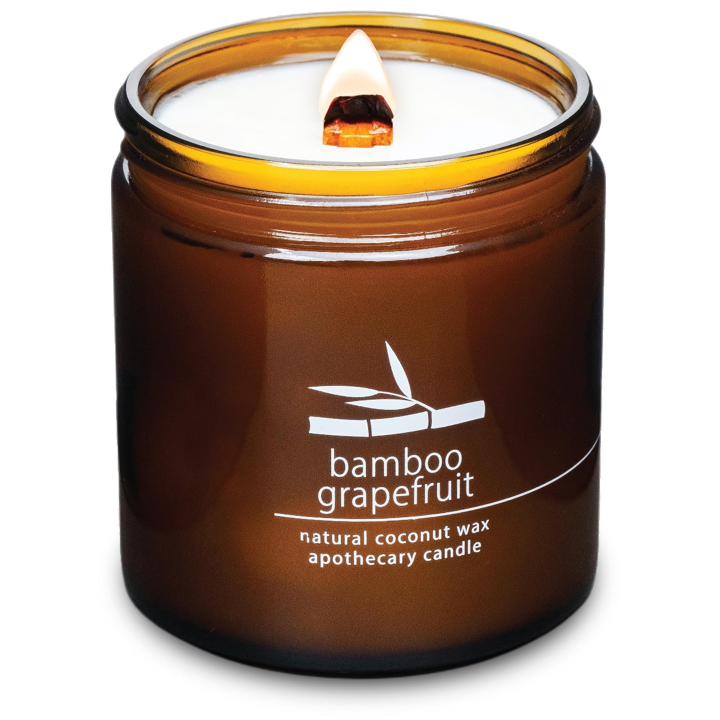 Non-Toxic Coconut Wax Candle: Signature Crackling Wood Wick, Phthalate-Free, 60-Hour Clean Burn