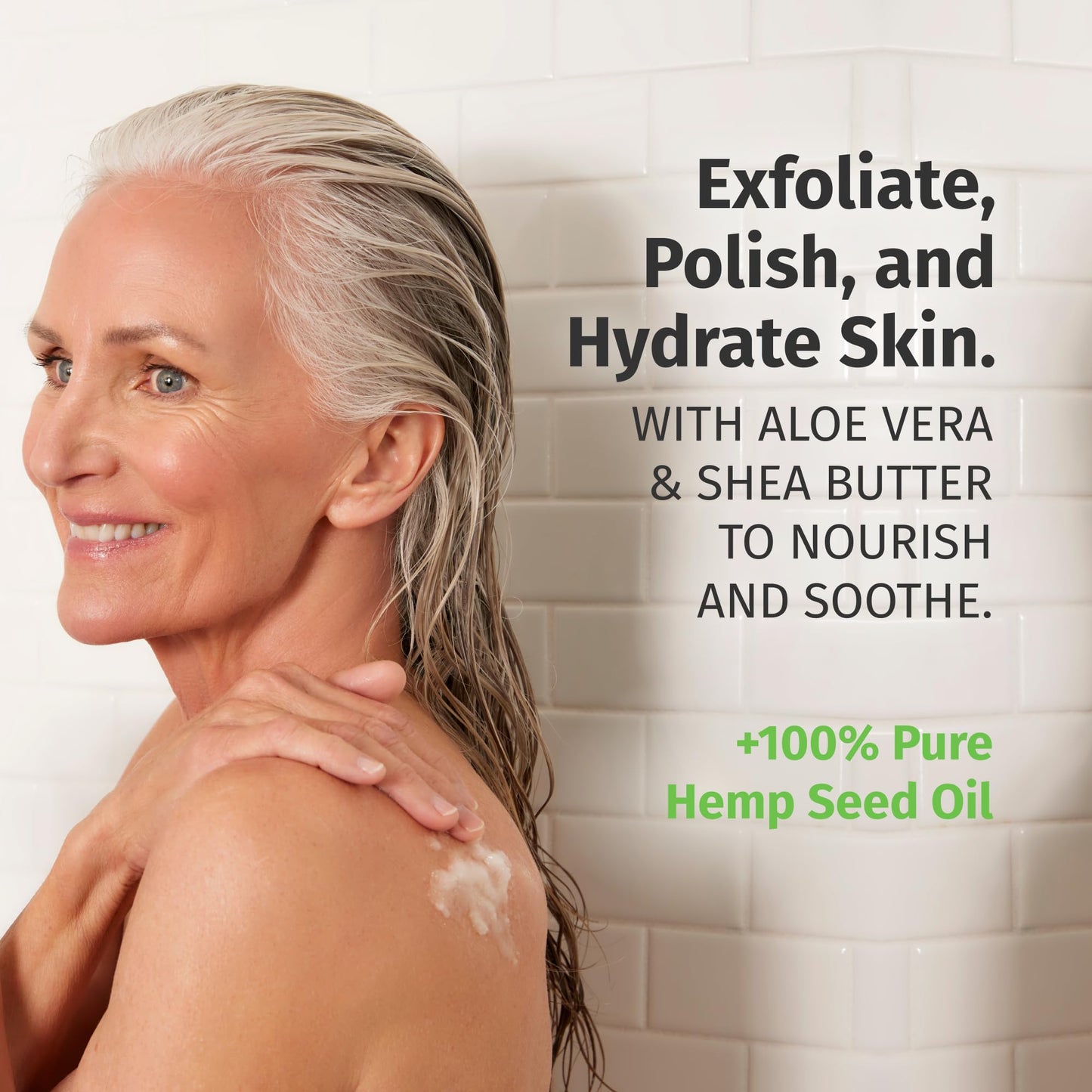 Fragrance-Free Sugar Body Scrub with Hemp Seed Oil – HEMPZ