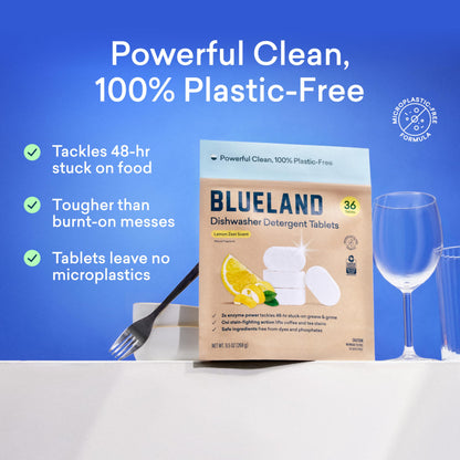 Blueland Dishwasher Detergent Tablets Starter Set – Plastic-Free & Plant-Based
