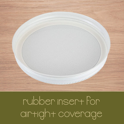 Kitchentoolz 1-Gallon Glass Mason Jars with Airtight Metal Lids (2-Pack)