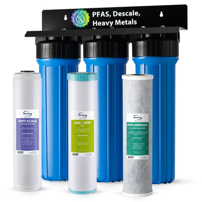 Whole-House PFAS & Scale Water Filter, 3-Stage – iSpring WGB32B-PFKDS