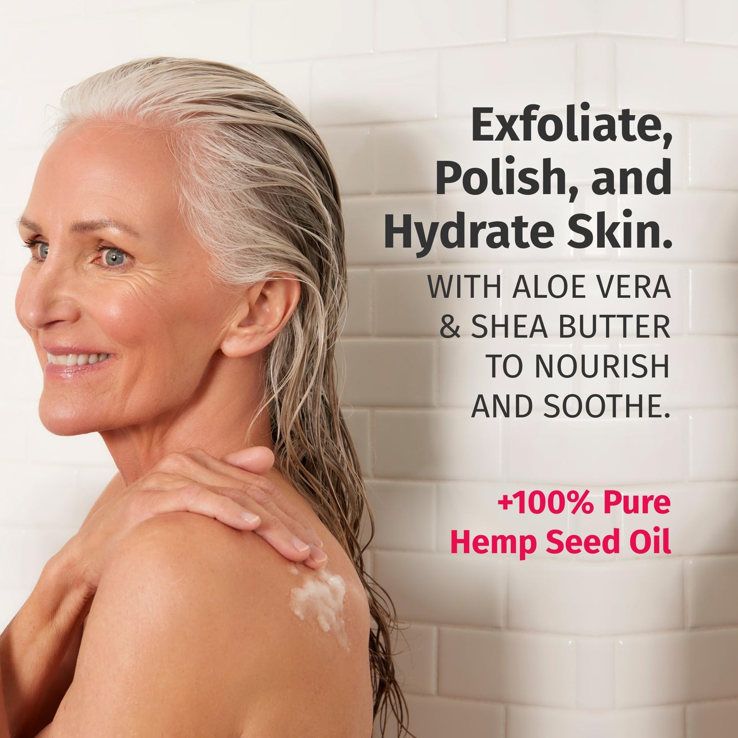 Fragrance-Free Sugar Body Scrub with Hemp Seed Oil – HEMPZ