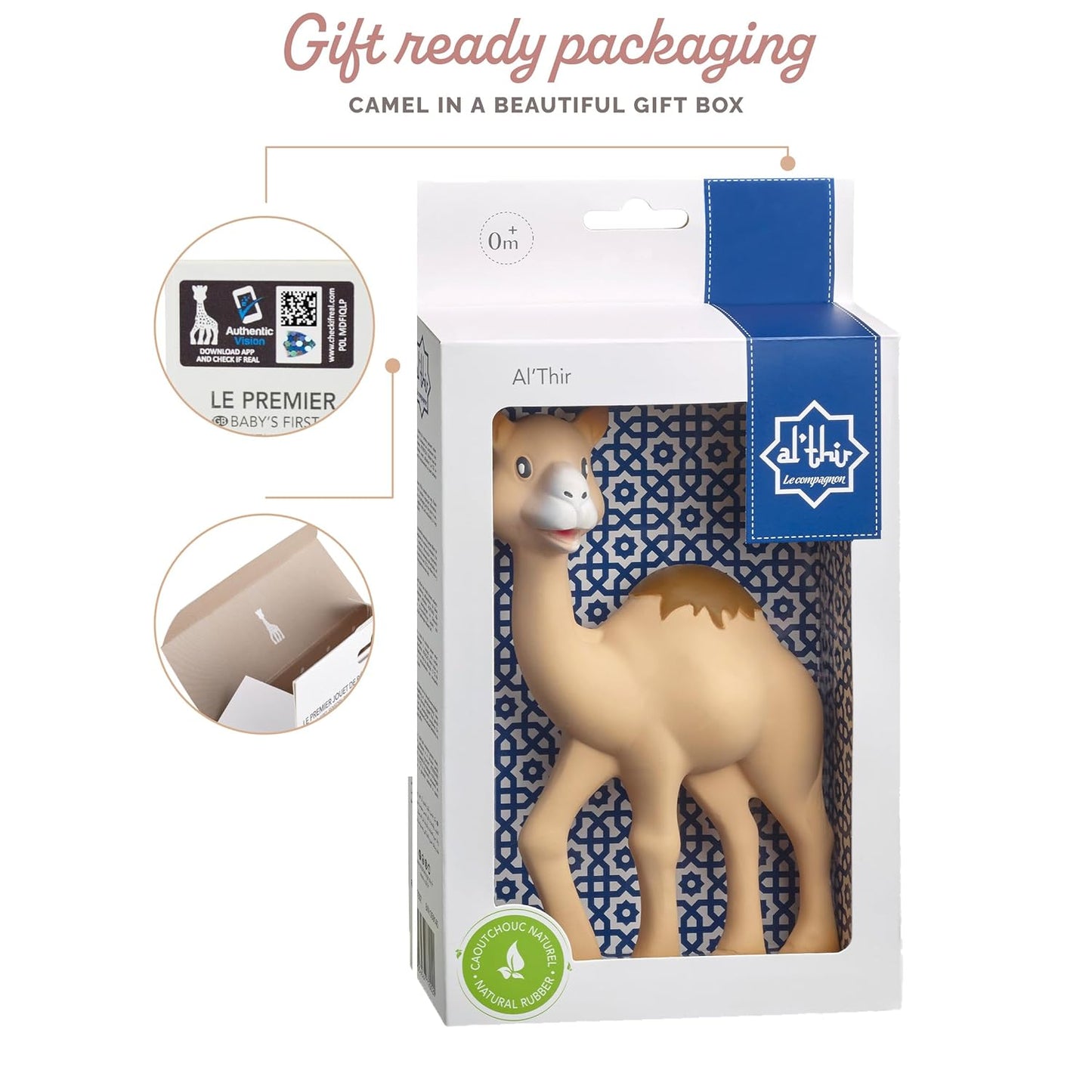 Al'Thir The Camel: Original 100% Natural Rubber Teether