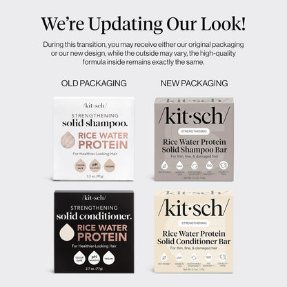 Kitsch 4-Piece Shampoo & Conditioner Sampler Bars: Bottle-Free Beauty