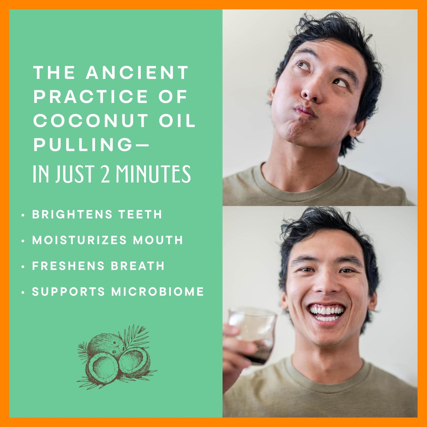 Alcohol-Free Coconut Oil Pulling Mouthwash, Fluoride-Free – Dr. Ginger's