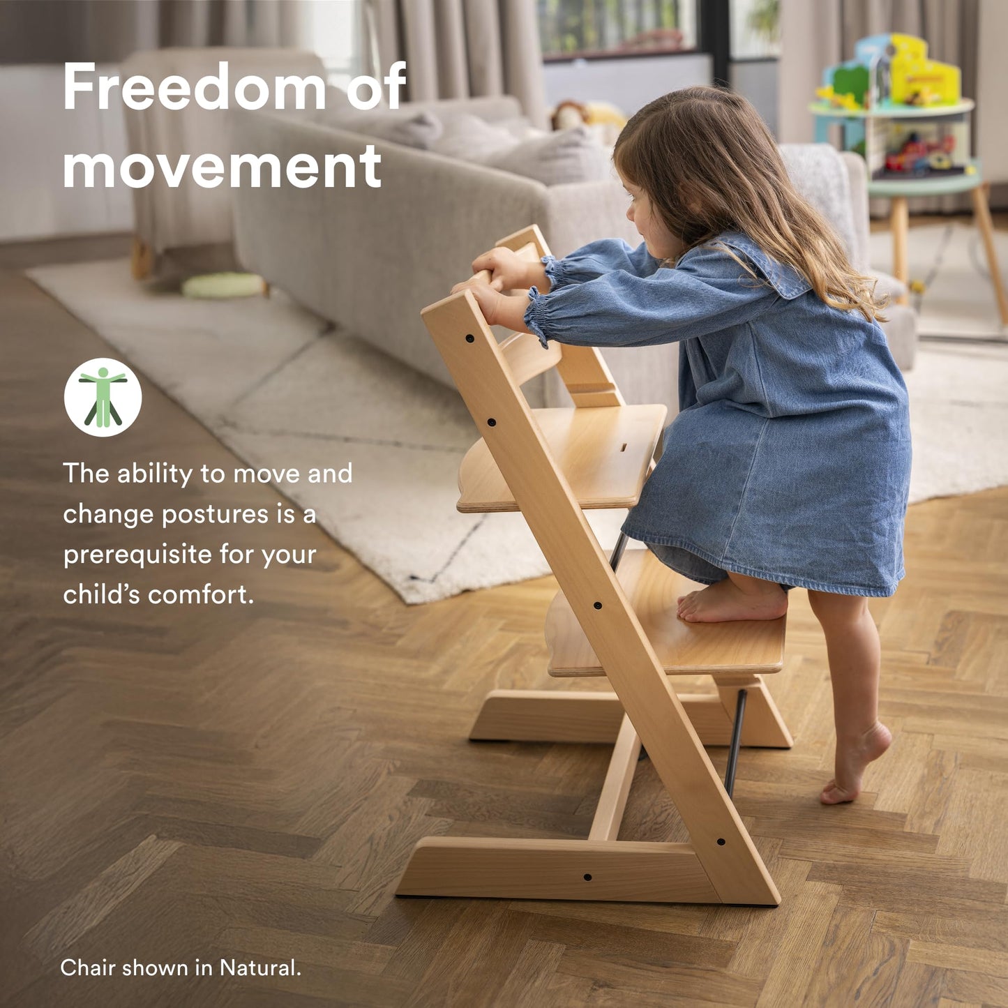 Stokke Tripp Trapp Solid European Beechwood Chair for Life