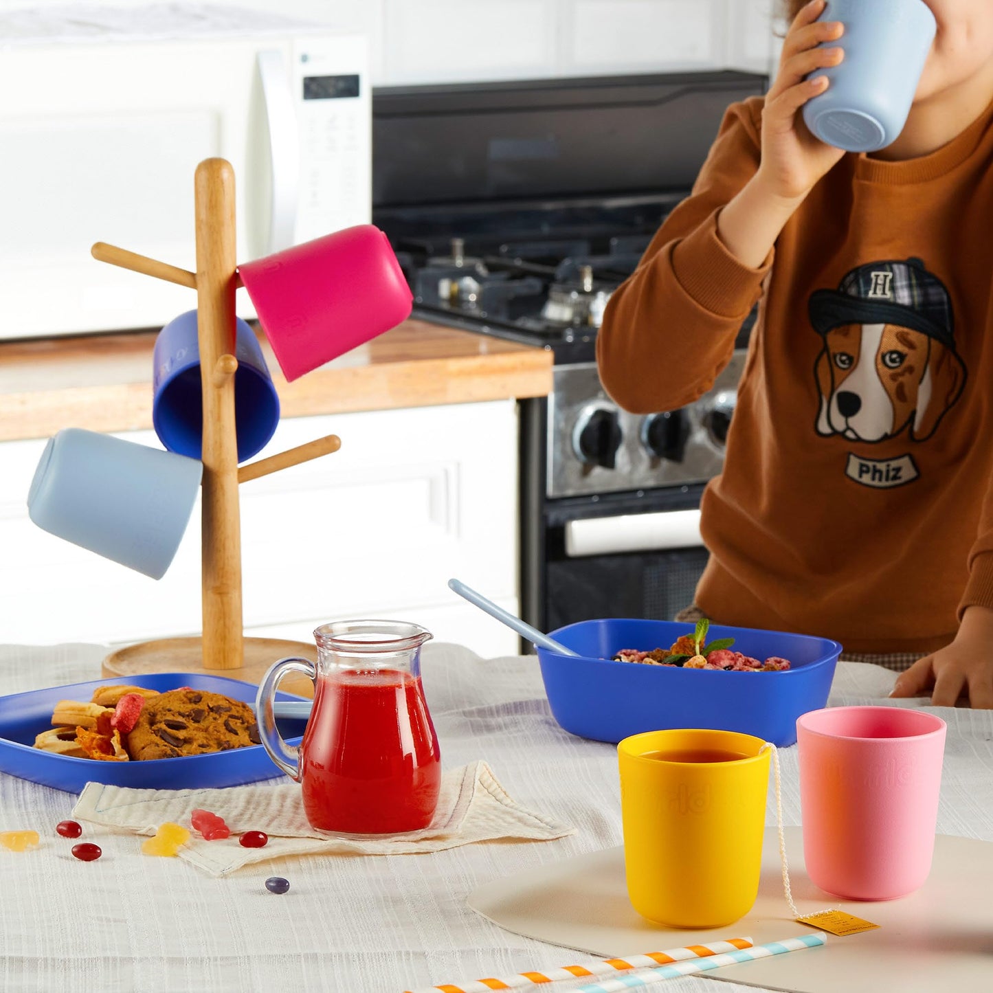 Dulce Worlds 100% Sugarcane Unbreakable Kids Cups (5-Pack)