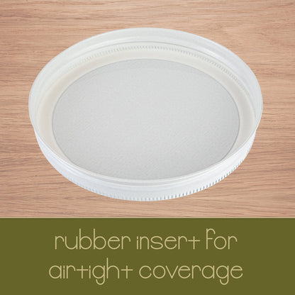 Kitchentoolz 1-Gallon Glass Mason Jars with Airtight Metal Lids (2-Pack)