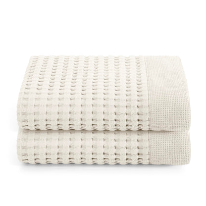 Gilden Tree Bathroom Mat: 100% Absorbent Cotton Waffle Weave