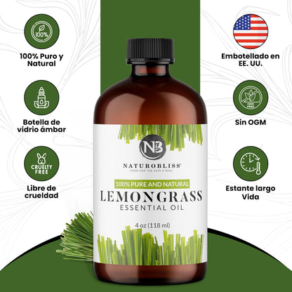 NaturoBliss 100% Pure Lemon Essential Oil: 4oz Value Size