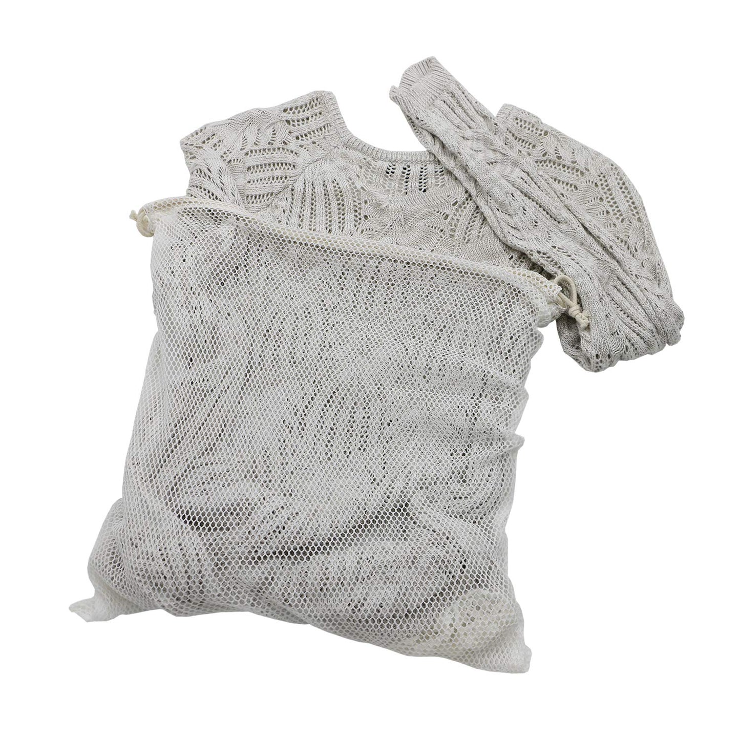 Simple Ecology GOTS Certified Organic Cotton Mesh Laundry Bags (Set of 3)