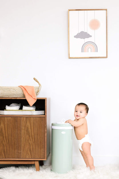 Ubbi Steel Diaper Pail: Powder-Coated Odor-Locking Bin