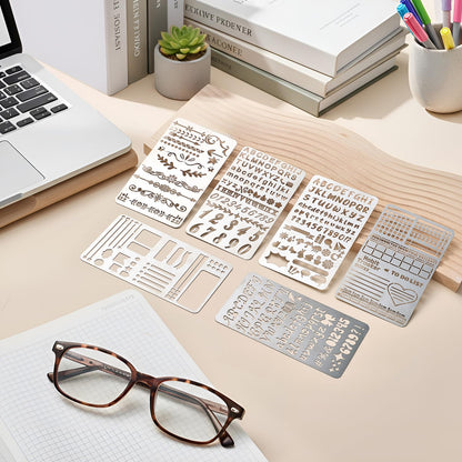 Stop Using Plastic: Metal Stencil Templates Made of Reusable Stainless Steel for Crafts