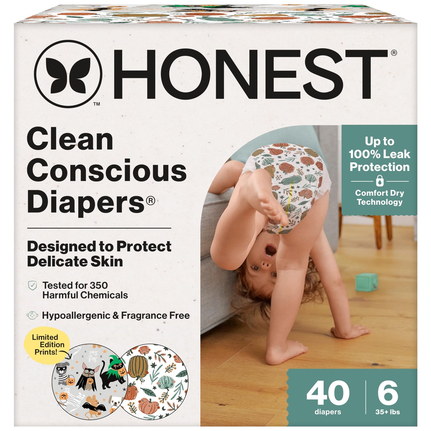 The Honest Company Comfort Dry Diapers: TCF Plant-Based Protection