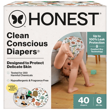 The Honest Company Comfort Dry Diapers: TCF Plant-Based Protection