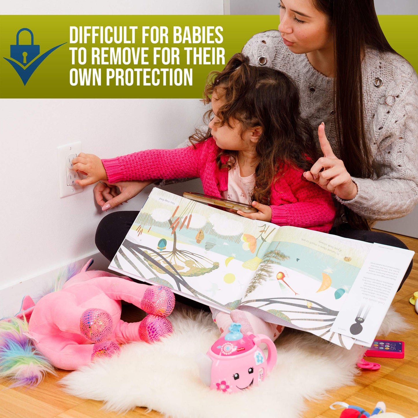 Wappa Baby Outlet Covers: Sturdy 50-Pack Secure Fit