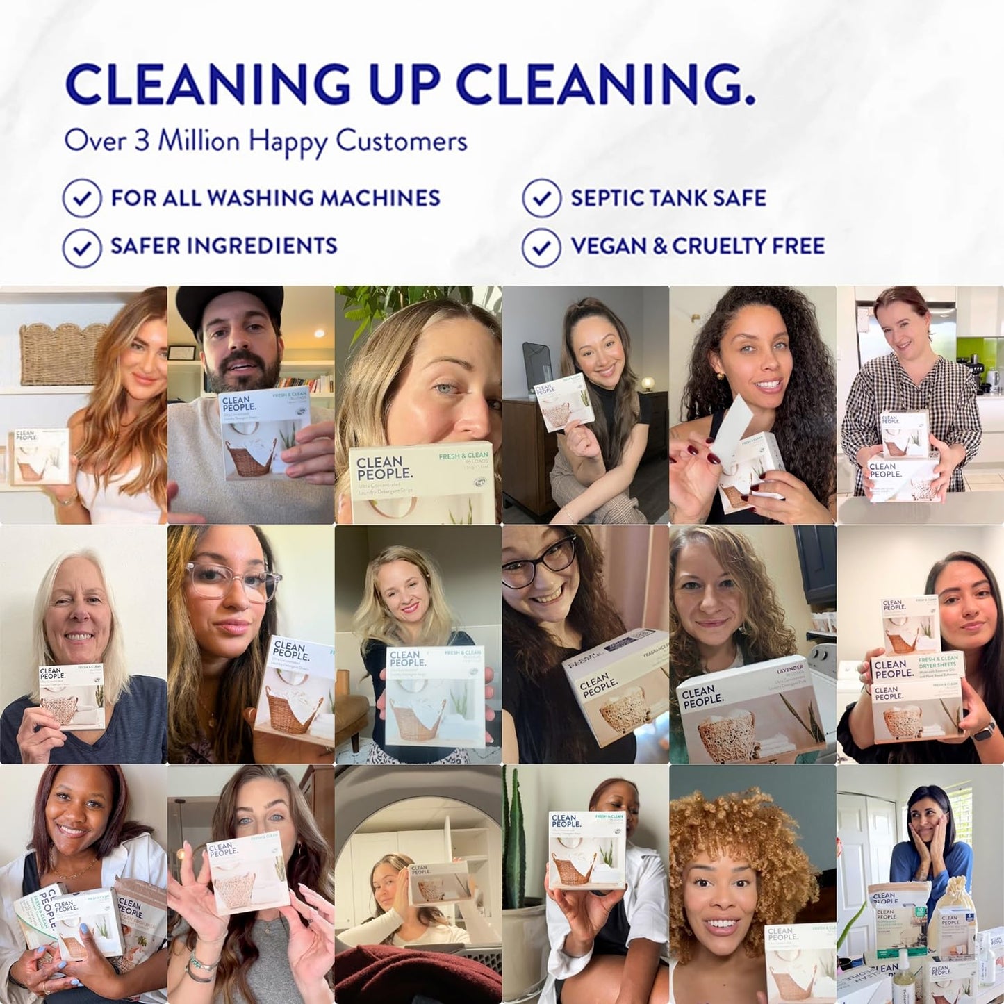 Toxin-Blocking Sleep & Laundry: Non-Toxic Clean People Ultra-Concentrated Detergent Sheets