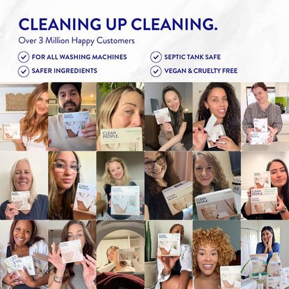 Toxin-Blocking Sleep & Laundry: Non-Toxic Clean People Ultra-Concentrated Detergent Sheets