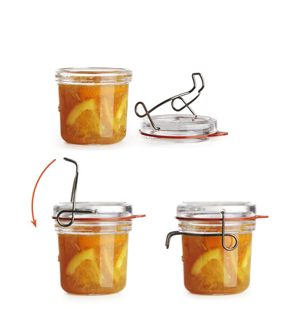 Luigi Bormioli Lock-Eat Handy Jar 67.75 Ounce (2 Liters) - Pack of 2