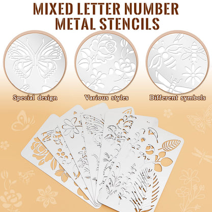 Stop Using Plastic: Metal Stencil Templates Made of Reusable Stainless Steel for Crafts