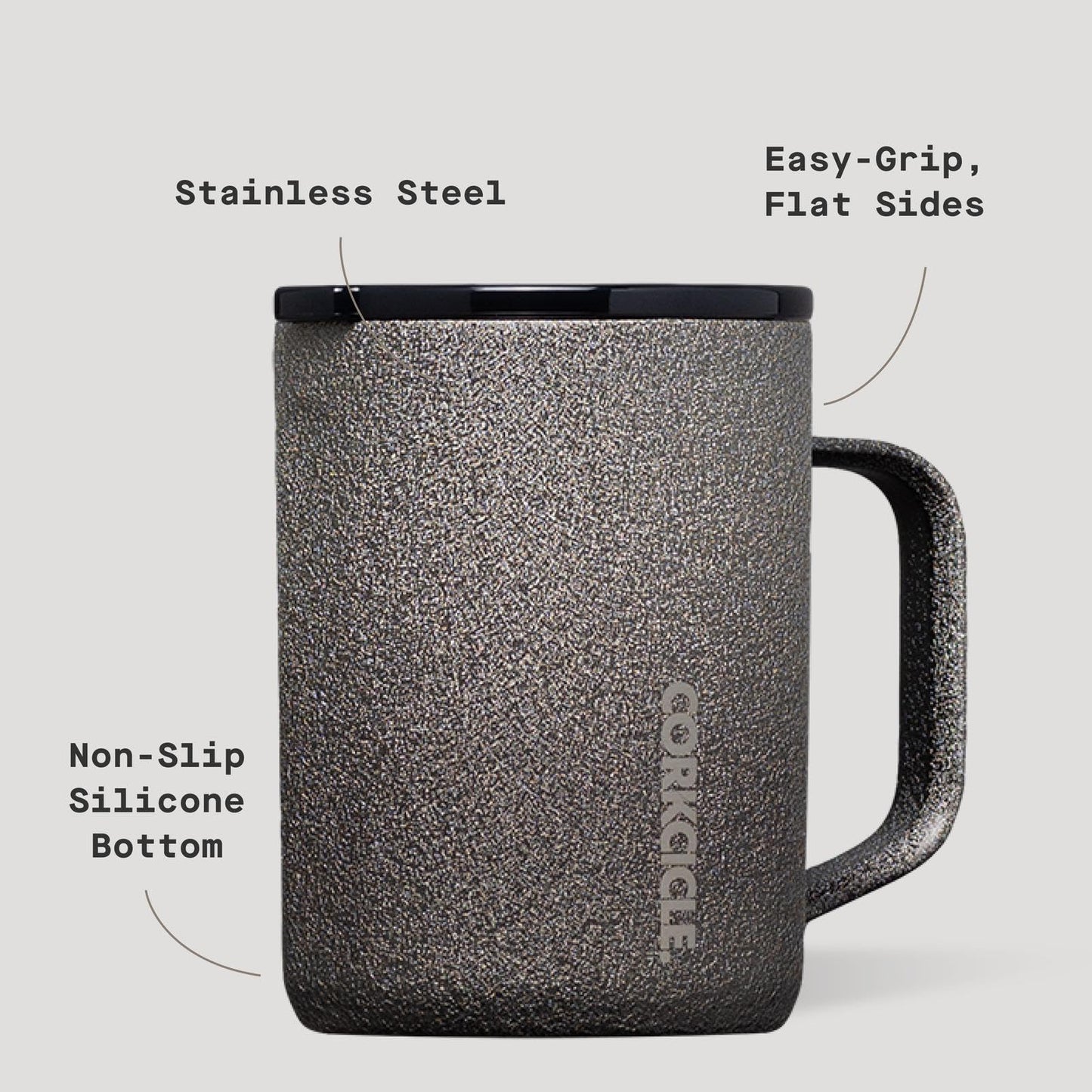 Corkcicle Classic 16 oz Triple-Insulated Stainless Steel Mug
