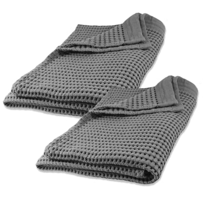 Gilden Tree Bathroom Mat: 100% Absorbent Cotton Waffle Weave