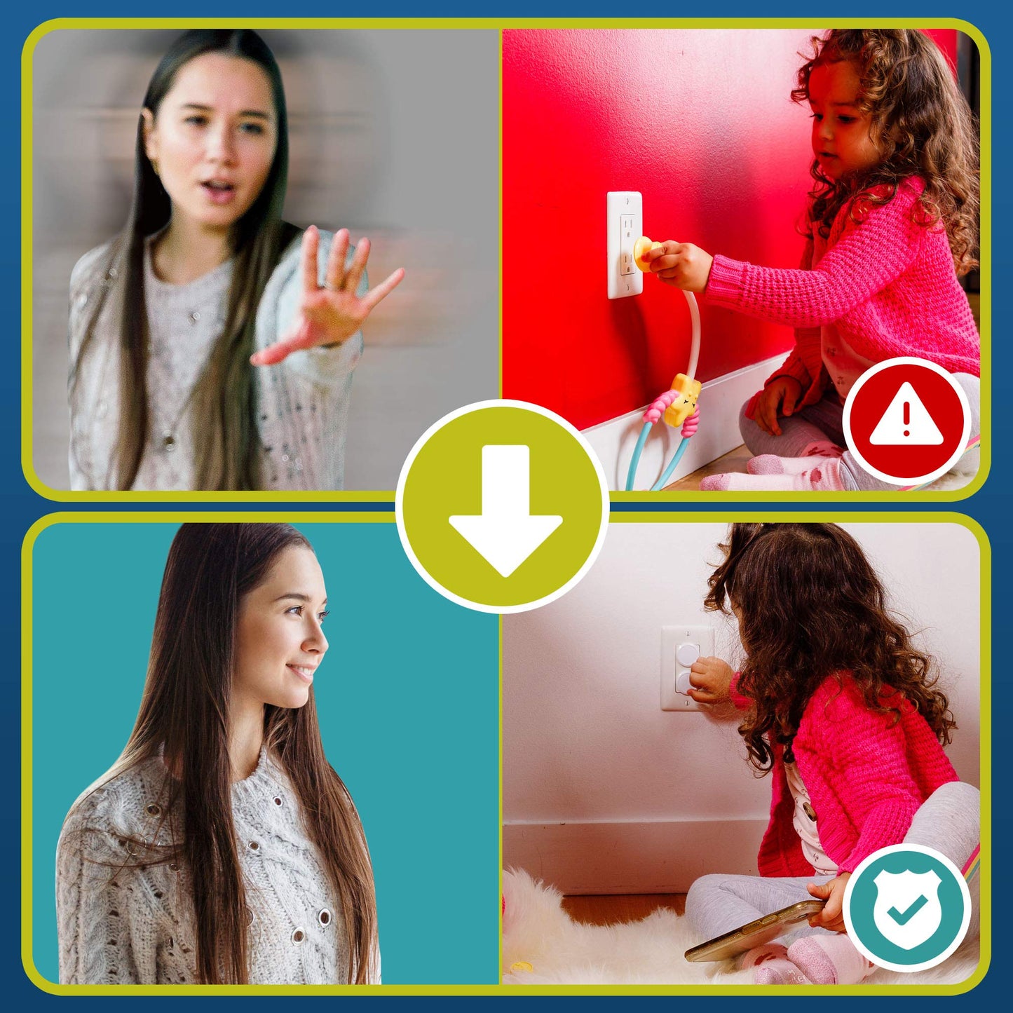 Wappa Baby Outlet Covers: Sturdy 50-Pack Secure Fit