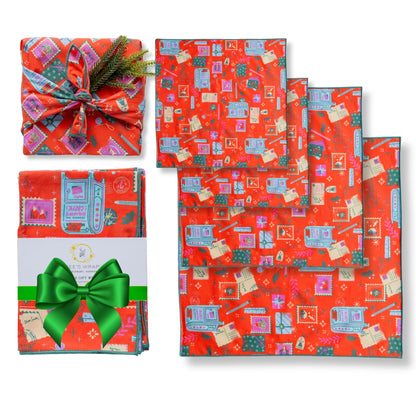 The Zero-Waste Gift Solution: Bee's Wrap Organic Cotton Fabric Wrap Set for Elegant, Reusable Holidays