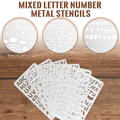 Stop Using Plastic: Metal Stencil Templates Made of Reusable Stainless Steel for Crafts