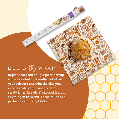 Bee’s Wrap Reusable Beeswax Food Wrap Roll (14" x 52")