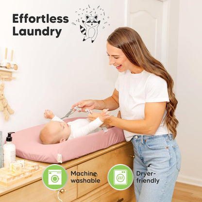 Soothe 100% GOTS-Certified Organic Cotton Changing Pad Covers (2-Pack)