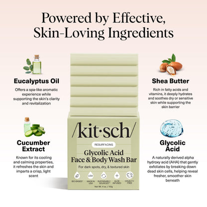 Plastic-Free Sugar Body Scrub Bar, Vegan & Leaping Bunny – Kitsch